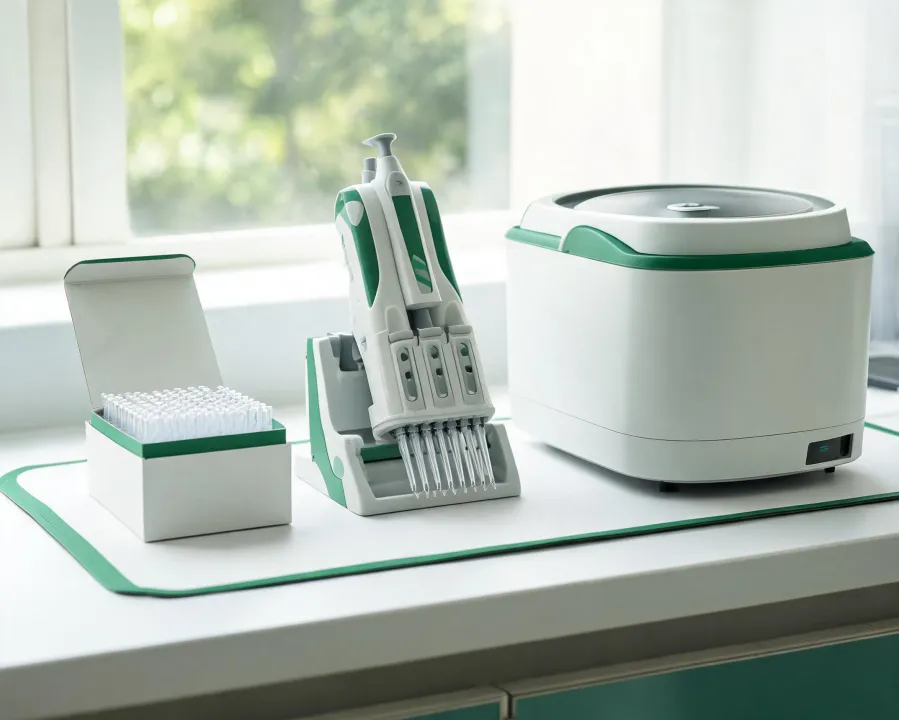 Eppendorf Research Plus pipette and centrifuge workstation